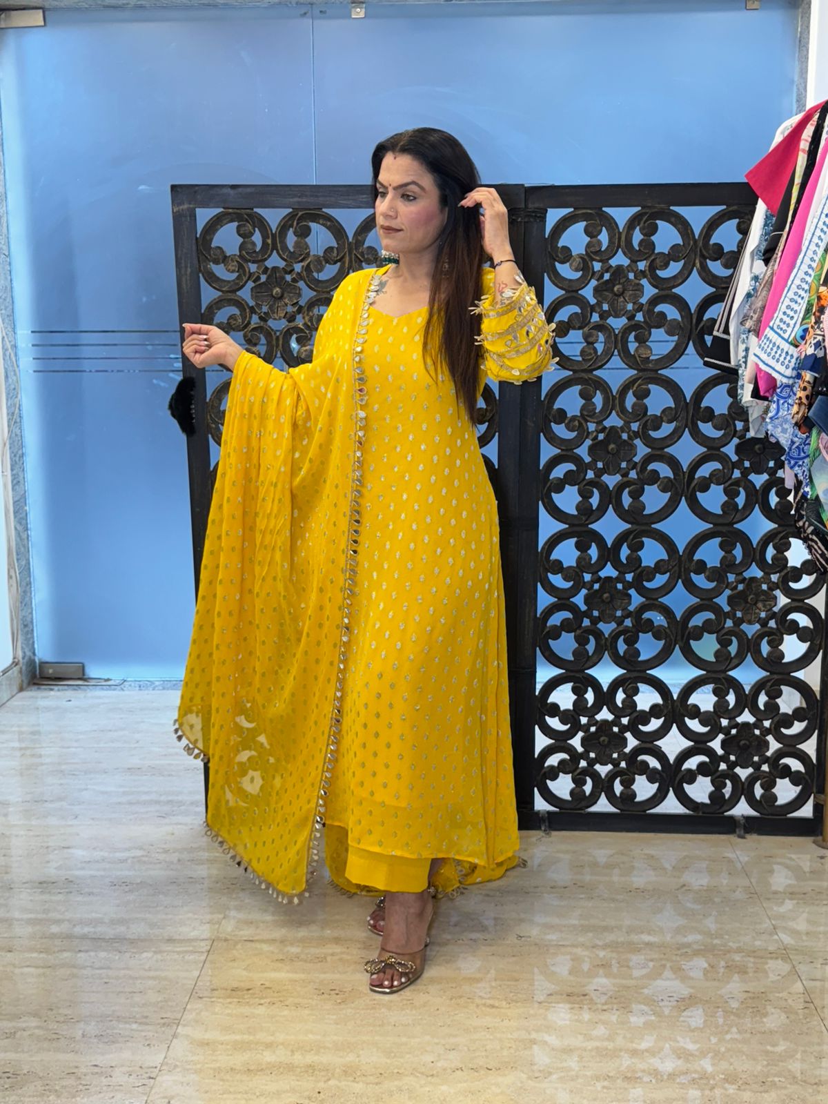 Sundariya Banarsi viscose suit